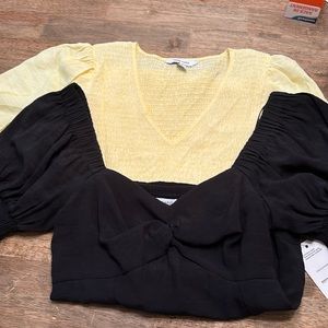 2 Nine West puff sleeves tops.    XS